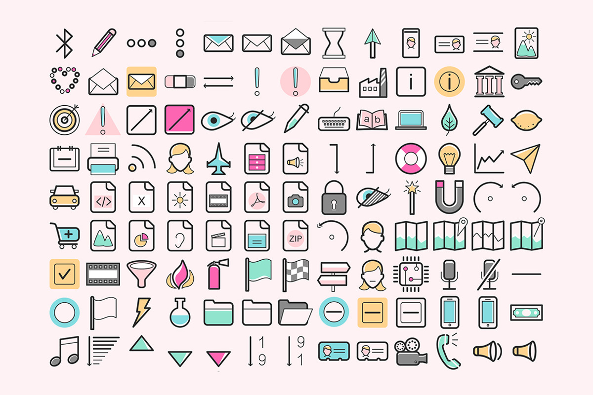 486 Web Application Icons, an Outline Icon by land art (Photo 3 of 7)