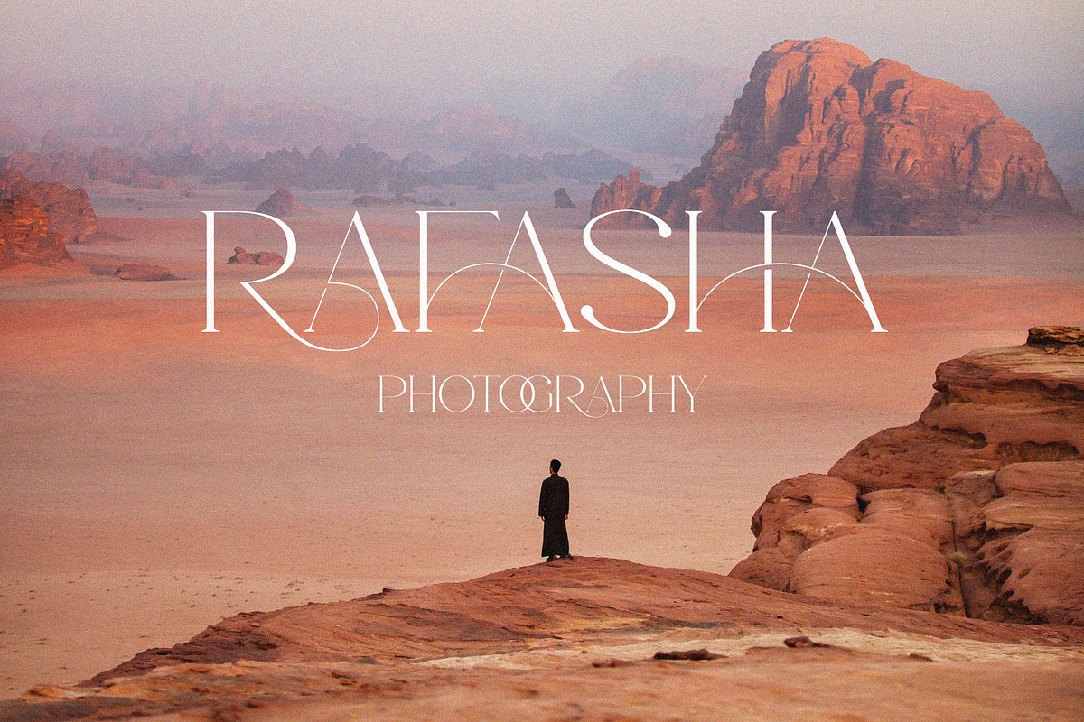 Raesha - Stylish Serif Font, a Serif Font by Aqeel_Art (Photo 2 of 10)