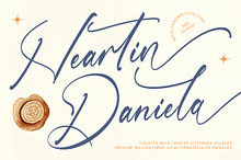 Heartin Daniela Bold Handwritten