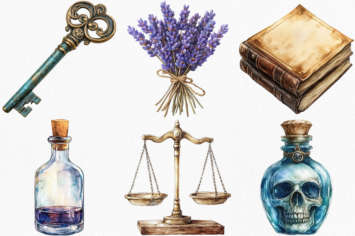 Apothecary Clipart Vintage Clipart, an Illustration by Canvas Craft (Photo 2 of 7)