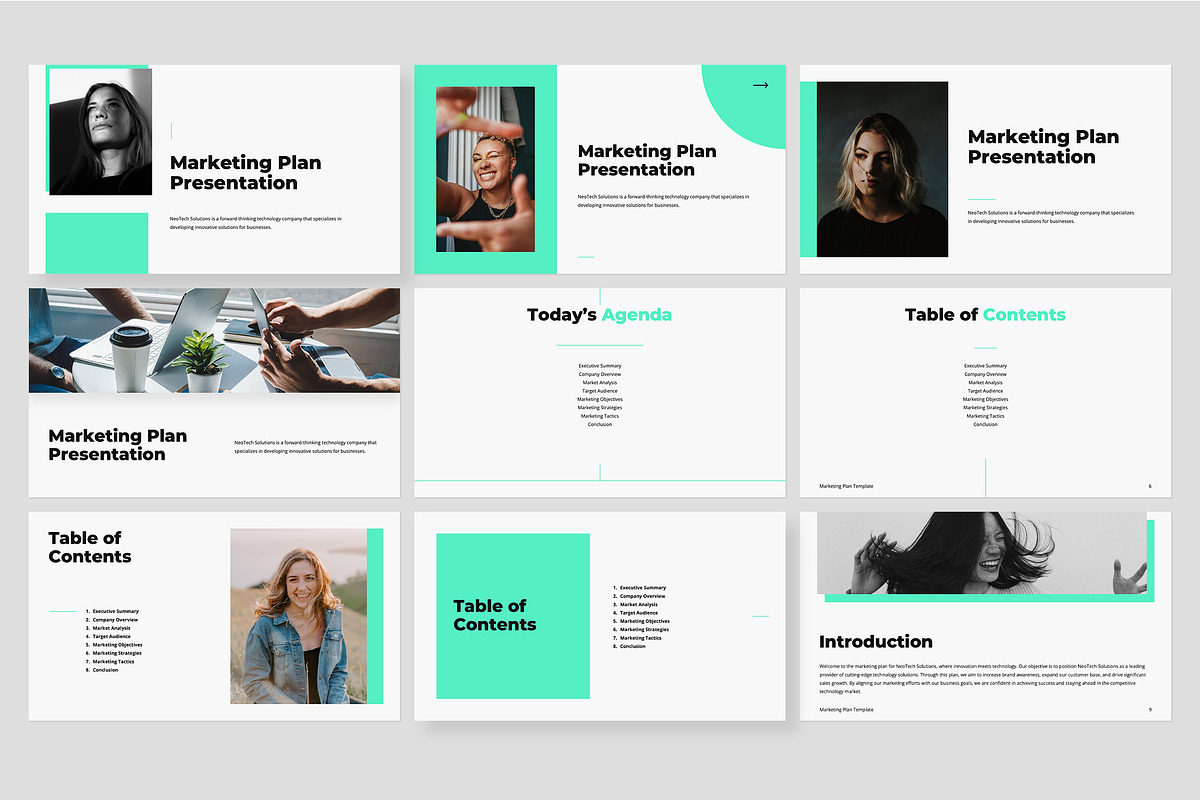 Marketing Plan PowerPoint Template, a Presentation Template by Gaize (Photo 5 of 17)