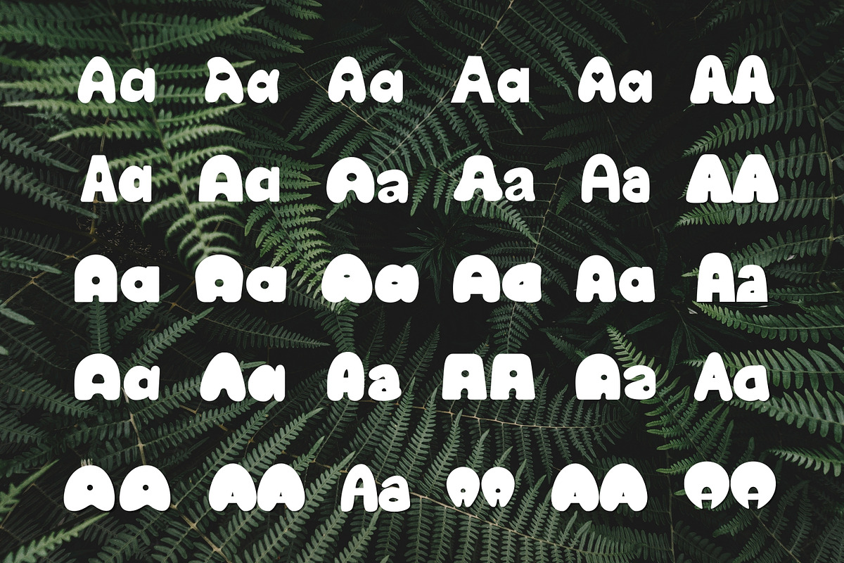 30 Display Bubble Fonts Bundle, a Handwritten Font by ZoloDesignHub (Photo 3 of 7)