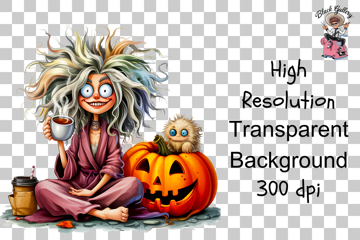 Spooky Halloween Girls PNG Bundle, a Graphic by Rina Akther (Photo 8 of 11)