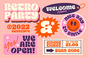 Retro Star Display Font, a Sans Serif Font by Genetype (Thumbnail 8 of 9)