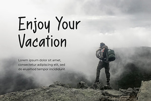 View Vacation Brush Handwritten Font