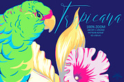 Tropicana | Vector patterns, a Pattern Graphic by Tanya Vollar (Thumbnail 3 of 10)