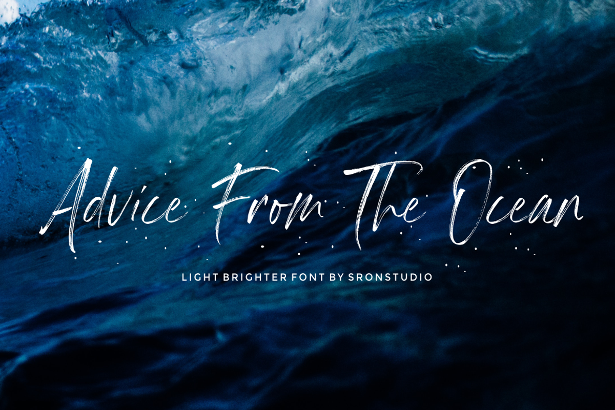 Light Brighter - Handbrush Font preview 2