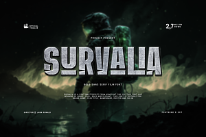 Survalia - Bold Sans Serif Film Font