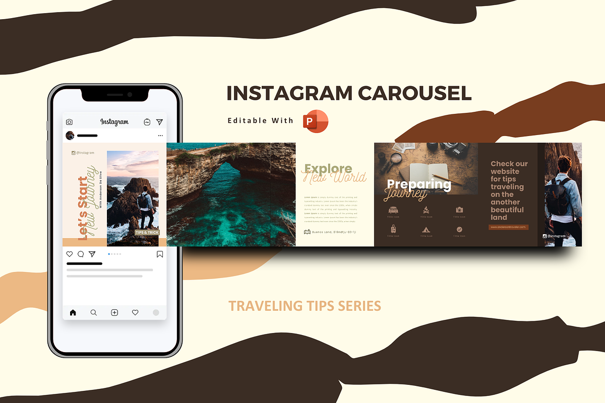 Traveling tips social media template, a Social Media Template by rivatxfz (Photo 1 of 4)