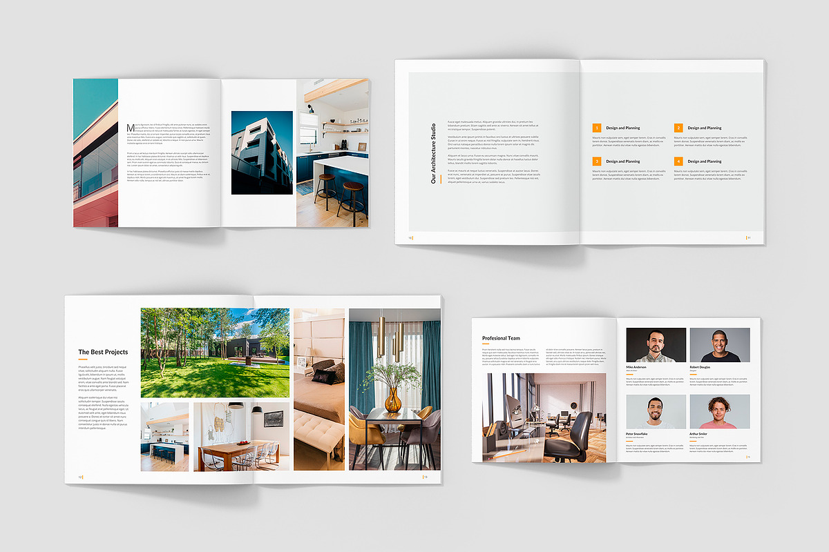 Architeo Square Portfolio Canva, a Brochure Template by artbart (Photo 4 of 6)