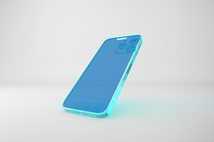 Glass iPhone 16 Pro Max Mockup, an iPhone Mockup by Qaleb Studio