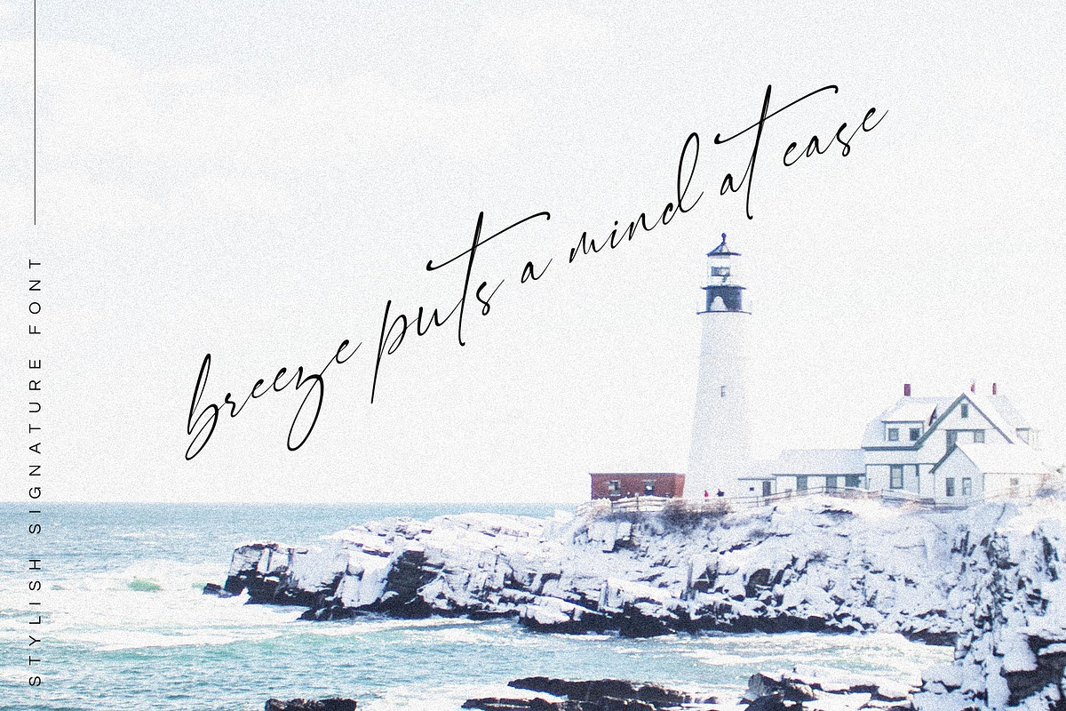 Signatie | Stylish Signature Font preview 6