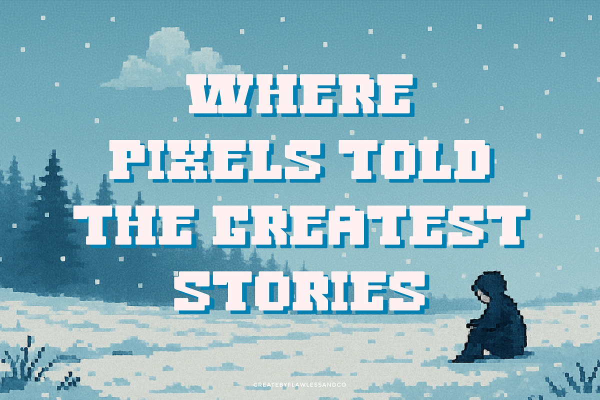 Pixeland - Game Font, a Font by Flawless And Co (Photo 3 of 10)