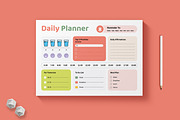 Daily Planner Layout, a Stationery Template by MightyDesign (Thumbnail 1 of 6)