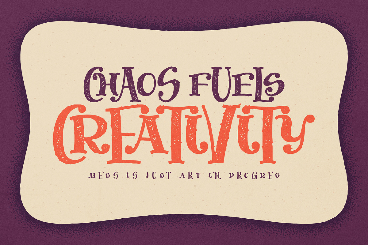 Jumping Rabbit - Funny Font, a Slab Serif Font by Gleb Guralnyk (Photo 3 of 8)