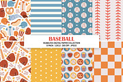 Baseball Sports Seamless Patterns, a Pattern Graphic by Alanna Messina Design Co (Thumbnail 1 of 7)