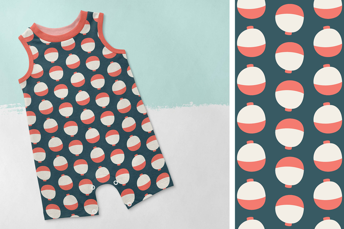 Gone Fishing Seamless Pattern Set, a Pattern Graphic by Alanna Messina Design Co (Photo 7 of 9)