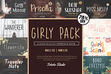 Girly Font Bundle - SALE
