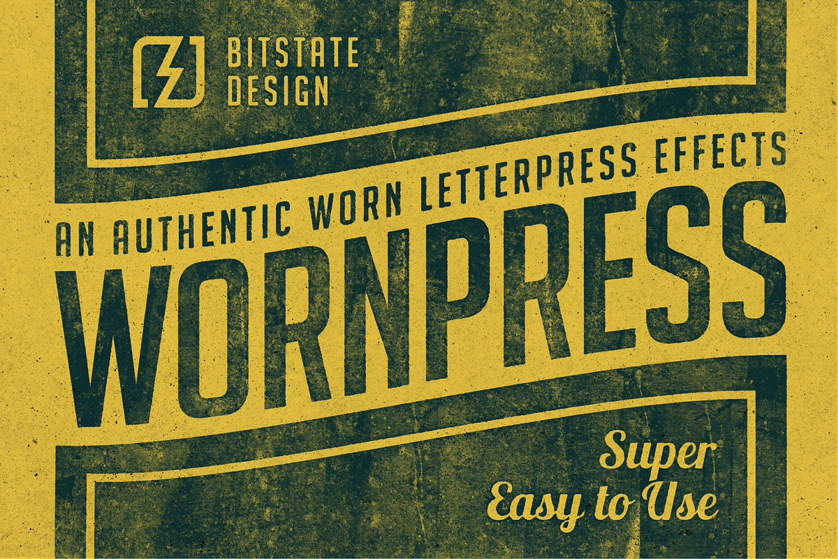 Wornpress - Photoshop Action, an Action Add-On by Bitstate Design (Photo 1 of 7)