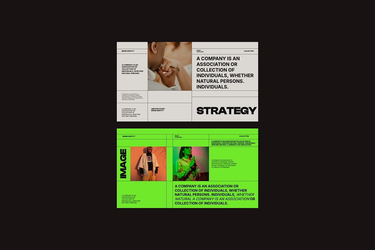 Audrey - Brand Identity PowerPoint, a Presentation Template by Creatorism (Photo 4 of 9)