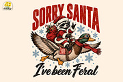 Retro Christmas Racoon PNG, an Object Graphic by Daisy Design (Thumbnail 1 of 3)