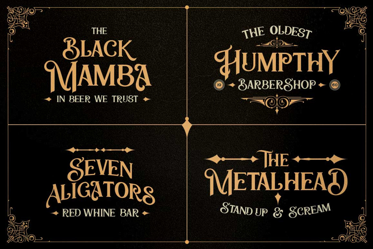 Zailander - Vintage Font + Logo Set, a Sans Serif Font by Dirtyline Studio (Photo 4 of 11)