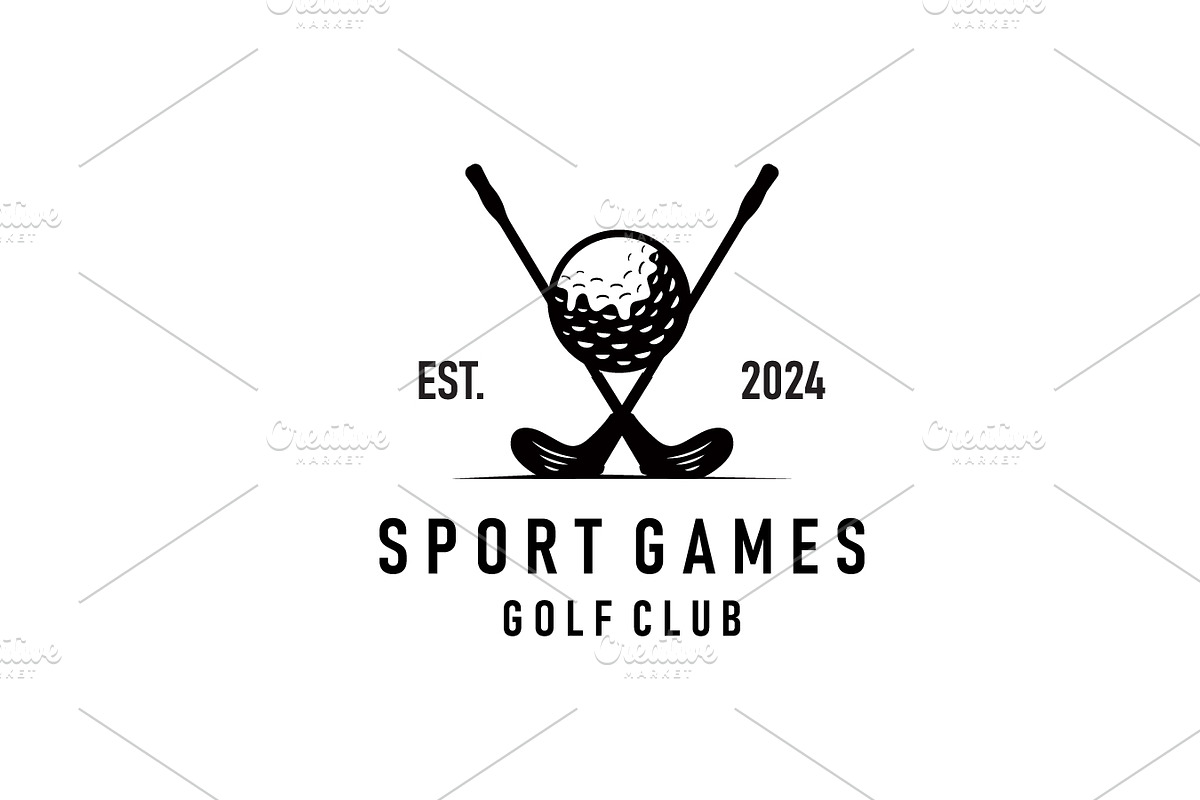 Golf logo illustration design golfer, a Branding & Logo Template by Maylianaw28