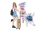 Travel Planner Clip Art Illustration, an Illustration by Collart Studio (Thumbnail 5 of 6)