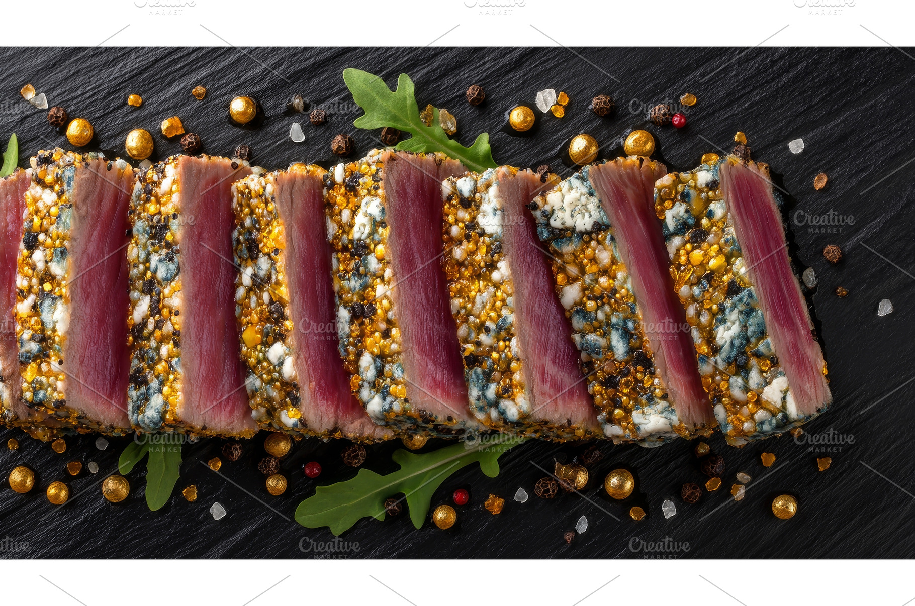 The dish is a beef carpaccio, a Food & Drink Photo by ZinetroN