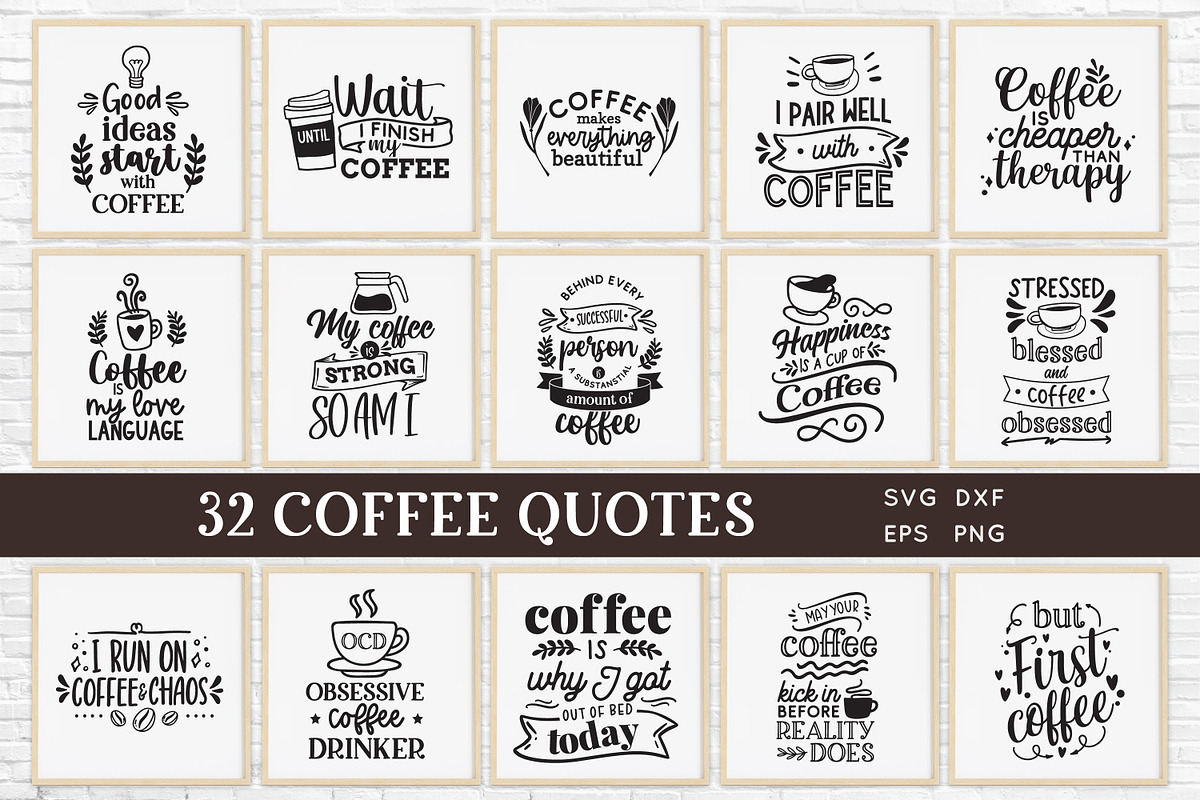 Coffee Quotes Mug Design Svg bundle, an Object Graphic by Peachycottoncandy (Photo 1 of 6)