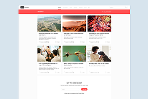 News Web Site Template Sketch 3