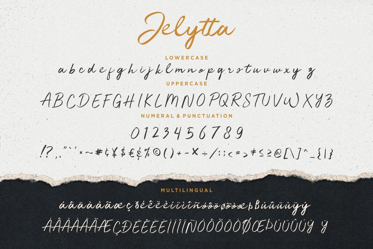 Jelytta Handwritten Wedding Font, a Script Font by Creatype Studio (Photo 9 of 11)