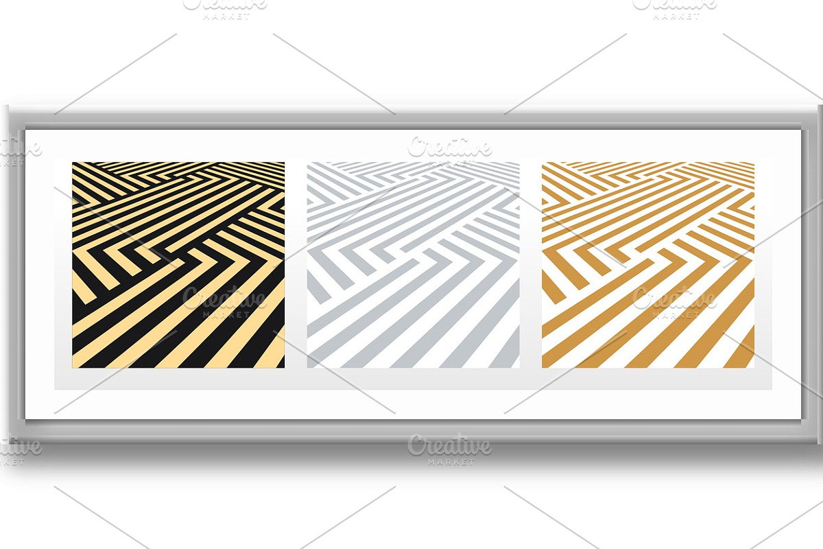 Set of abstract geometric patterns., a Pattern Graphic by RODINA (Photo 3 of 3)