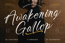 Awakening Gallop Modern Brush Font
