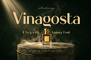 Vinagosta: A Luxury Display Font, a Serif Font by Letterhanna Studio (Thumbnail 1 of 9)