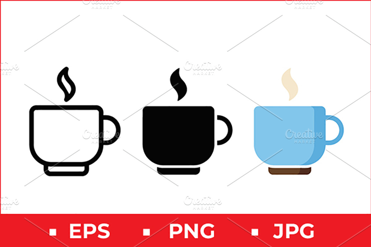 Steaming Coffee Cup Vector Icon, a Solid Icon by Artonix (Photo 1 of 2)