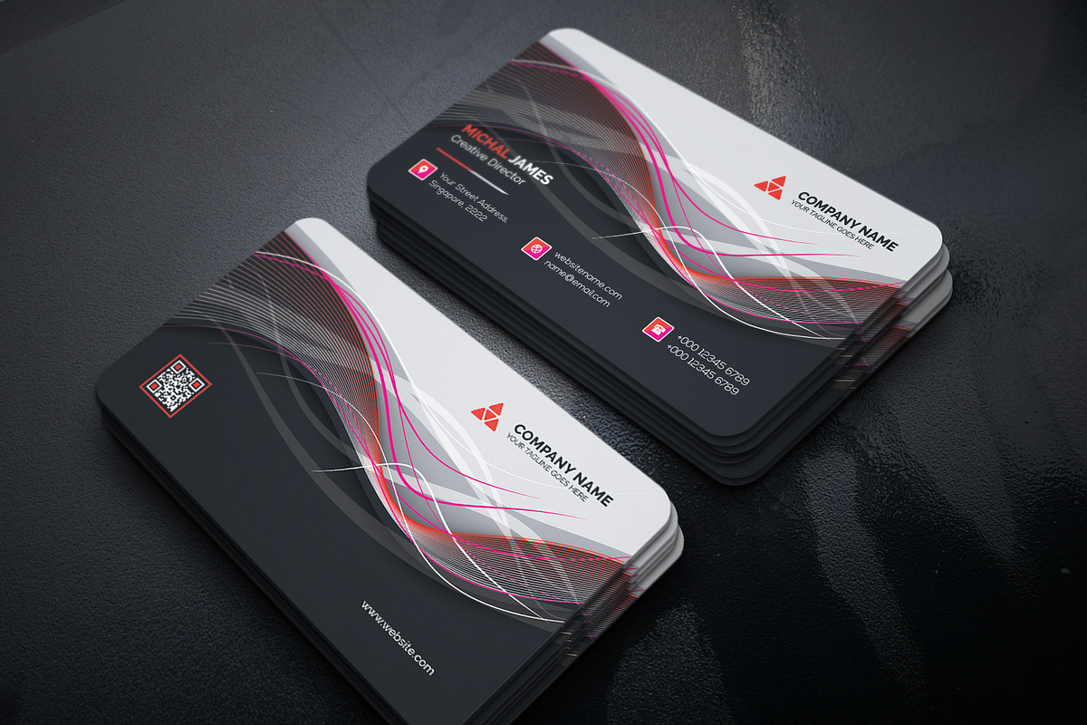 Business Card, a Business Card Template by Curve Design