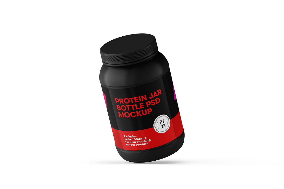 Protein Jar Bottle Mockup, a Cups & Container Mockup by Ram Studio (Photo 5 of 17)