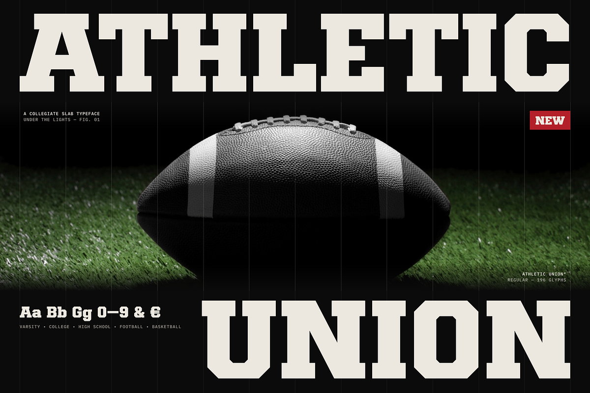 Athletic Union - College Typeface, a Slab Serif Font by HipFonts (Photo 2 of 18)