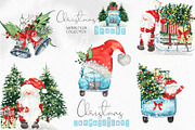 Watercolor Christmas trucks, an Object Graphic by Ana-Sakuta (Thumbnail 10 of 19)