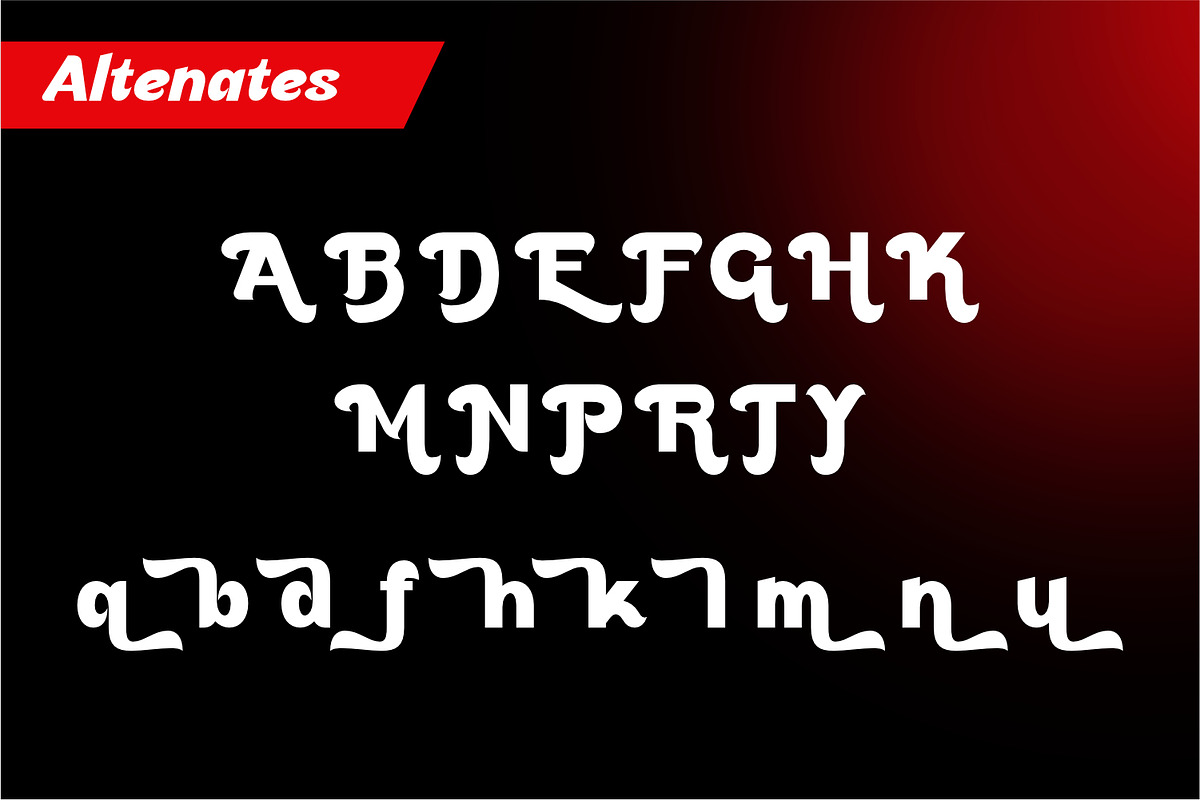 Mustreal - Modern Display Font, a Sans Serif Font by Rishsketch (Photo 11 of 14)