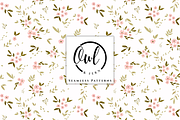 Watercolor Floral Seamless Pattern, a Pattern Graphic by OwlAndFern (Thumbnail 1 of 11)