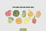 Pastel Fruits Watercolor Clipart, a Food Illustration by creationsbyapuruh (Thumbnail 4 of 9)
