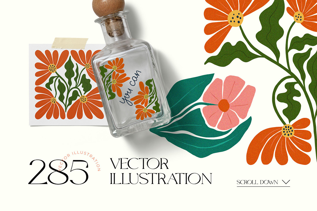 Modern Flora | Wall Art Creator, an Object Graphic by Leleka.Store (Photo 17 of 20)