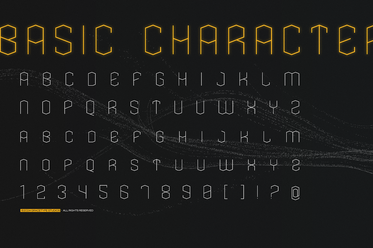 Eqlarc | Futuristic Geometric, a Font by gracetype_studio (Photo 10 of 12)