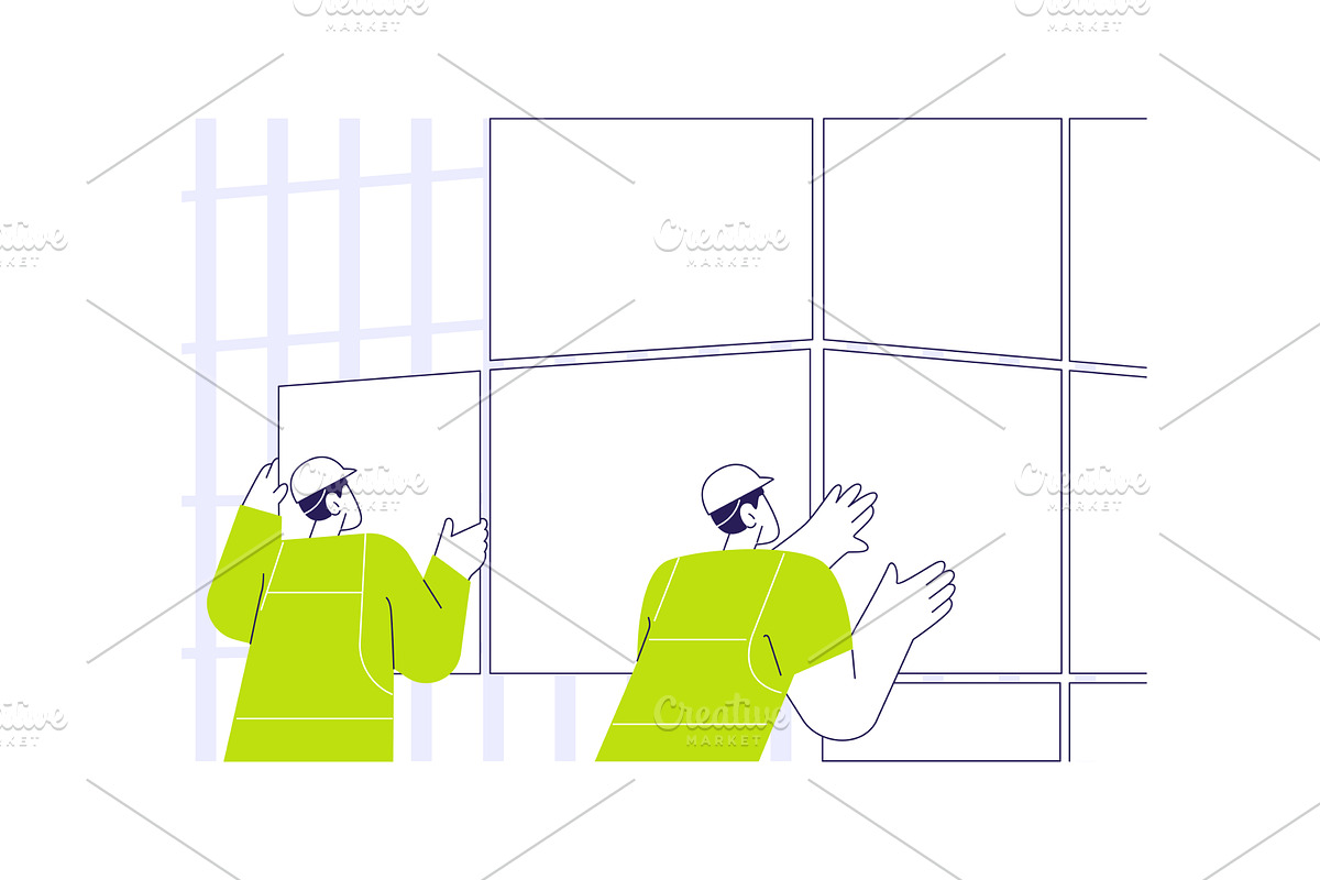 Cladding system abstract concept, an Object Illustration by Visual Generation