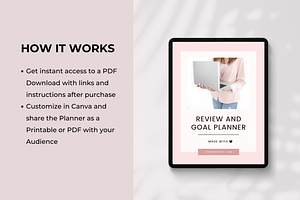 Goal Planner Workbook Canva Template