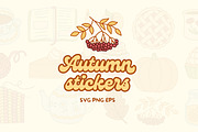 Cozy Autumn Sticker Pack, a Seasonal Illustration by Kristina Chistiakova (Thumbnail 1 of 5)
