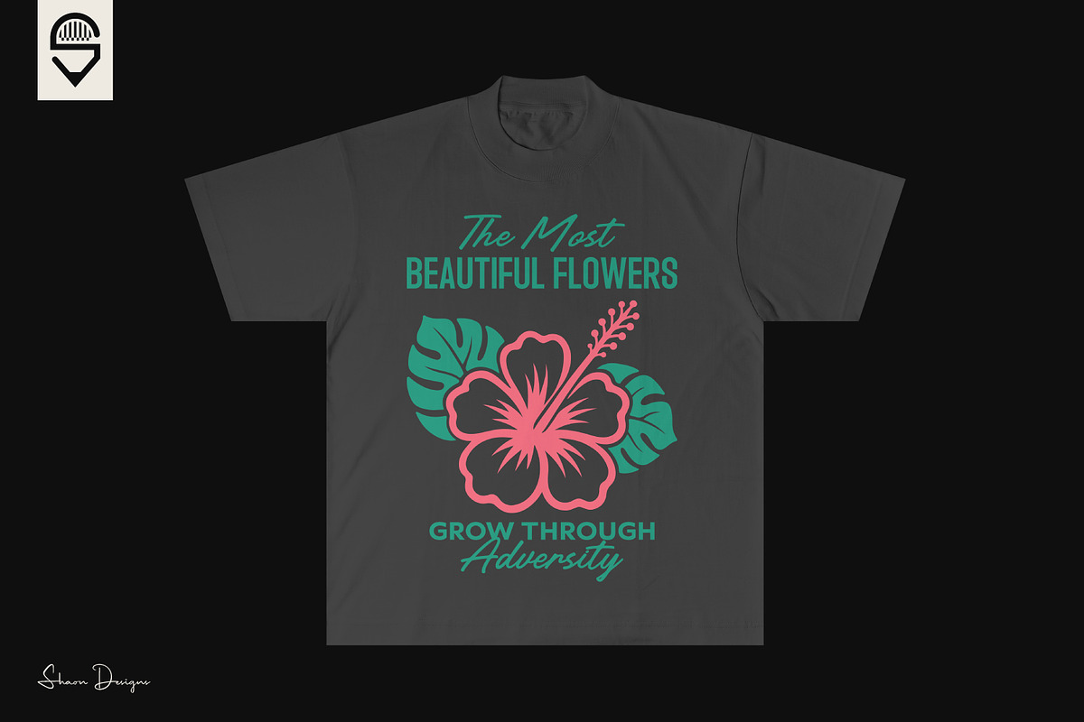 Inspiring Hibiscus Floral T-shirt, a Graphic by shaondesigns (Photo 4 of 5)
