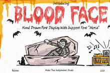 Blood Face Horror Font